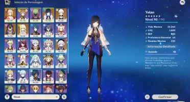 Ar 55 - Ayaka + Cyno + Yelan + Yoimiya + Armas T5