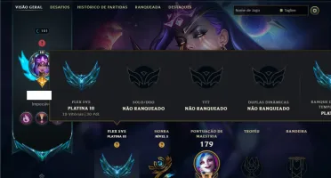 Unranked com 45 Champs e 21 Skins ( ADC / MID / JG )