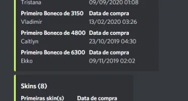 Consulta de conta de league of legends