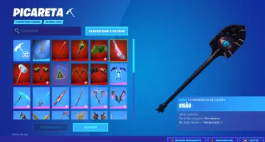 Conta com varias skins  e picaretas no fortnite