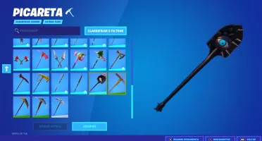 Conta com varias skins  e picaretas no fortnite