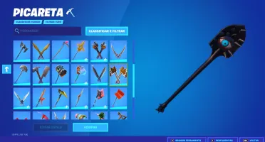 Conta com varias skins  e picaretas no fortnite