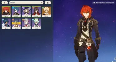 Conta Diluc Rank 17 diversos anemoculus pegos