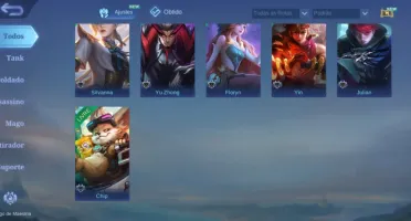 Conta Mobile Legends 36 Heróis + Glória Mítica + 22 Skins