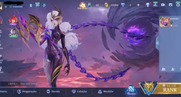 Conta Mobile Legends 36 Heróis + Glória Mítica + 22 Skins