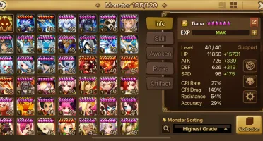 Conta End game com ld5 top