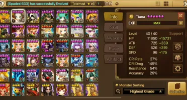 Conta End game com ld5 top