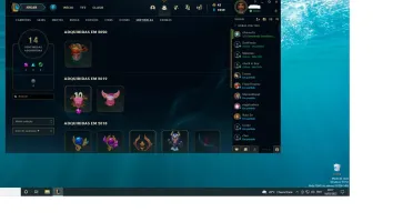 conta lol level 206 75 skins prata 1