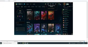 conta lol level 206 75 skins prata 1