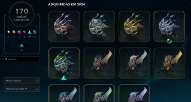 Conta LOL Parada Ex Diamante 1097 Skins Todas Ultimate