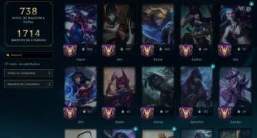 Conta LOL Parada Ex Diamante 1097 Skins Todas Ultimate