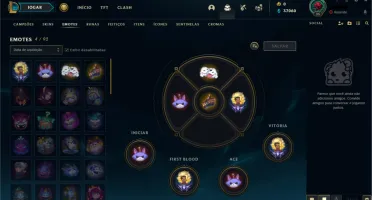 Conta LOL - Diamante IV, 73% de WR