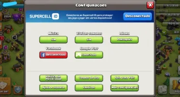 Cv 11 clash of clans bem upado, conta com mais de 5 anos