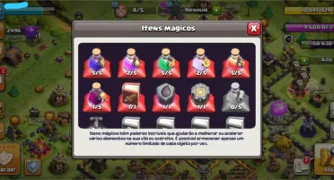 Cv 11 clash of clans bem upado, conta com mais de 5 anos