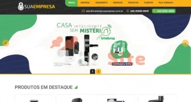 Site Pronto Tema Segurança Eletrônica Em Php Com Painel Admi