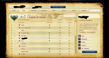 Conta Lol 89 skins/ Prata 3 /4 paginas de runa feita