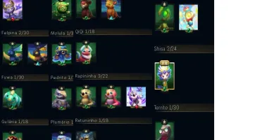LoL 147 skins 160+emotes +vandal sublime + 21 lendas no ttf