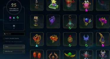 LoL 147 skins 160+emotes +vandal sublime + 21 lendas no ttf