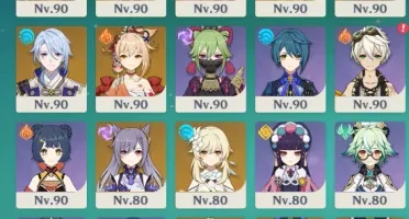 Furina C6+Bis Todos Os Arcontes! Ganyu C4! Builds feitas!
