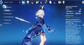 Furina C6+Bis Todos Os Arcontes! Ganyu C4! Builds feitas!