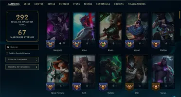 Unranked com 130 Champs e 41 Skins