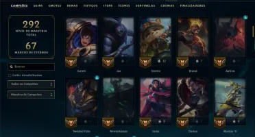 Unranked com 130 Champs e 41 Skins