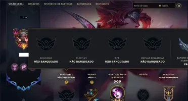 Unranked com 130 Champs e 41 Skins
