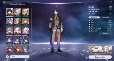 Conta Honkai Star Rail TL63 - Server America