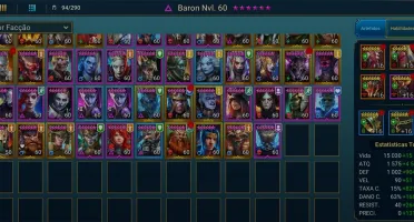 Conta do jogo Raid Shadow Legends com 50 lendários