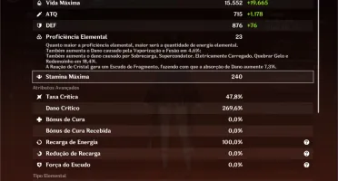 Genshin AR 56 vários personagens 5*, armas e recursos+gemas