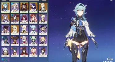 Genshin AR 56 vários personagens 5*, armas e recursos+gemas