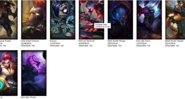 CONTA LEAGUE OF LEGENDS BR- 16 SKINS - 67 CHAMP - UNRANKED
