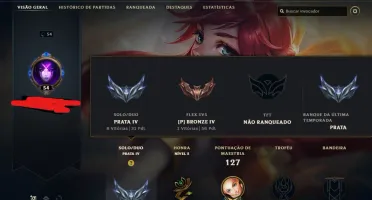 Conta com Lux Academia de Batalha Edição de Prestígio