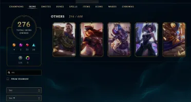 CC Lol 281 SKINS TOP