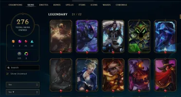 CC Lol 281 SKINS TOP