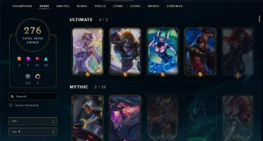 CC Lol 281 SKINS TOP