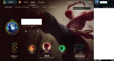 Conta Unranked - 80 Campeões 23 Skins