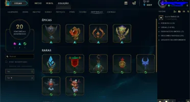 Conta League Of Legends com 328 SKINS E ALL CHAMPs