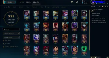 Conta League Of Legends com 328 SKINS E ALL CHAMPs
