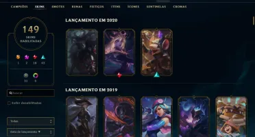 Conta LOL S1 / 149 Skins / P3 - 30% OFF