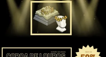 (SUPER PROMOÇÃO) Coroa de Louros (Ouro) + 2 Brindes - Habbo