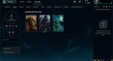 Conta League of Legends Platina IV