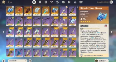 TOP!!!!! AR45 -Neuvillette com 2 BIS + Hutao com BIS + Diluc