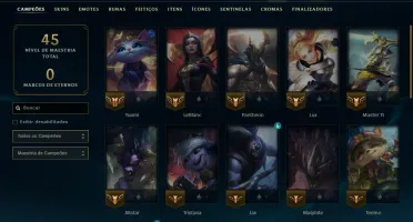 Unranked com 35 Champs e 42 Skins
