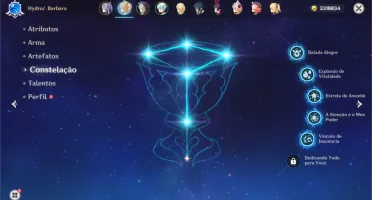 GENSHIN IMPACT AR42+KEQING1constelações+BARBARA5constelações
