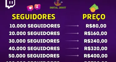 5000 Seguidores na Twitch por apenas R$39,99 [Promoção]