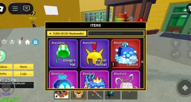 Vende-se essa conta de blox fruits v4 Full,s showdown e fish