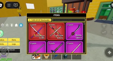 Vende-se essa conta de blox fruits v4 Full,s showdown e fish