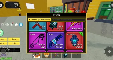 Vende-se essa conta de blox fruits v4 Full,s showdown e fish