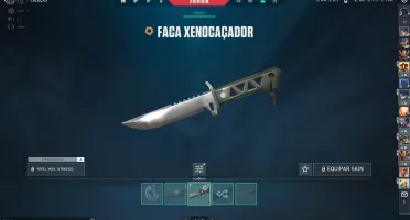 conta valorant com skin de faca vandal fantom sherif